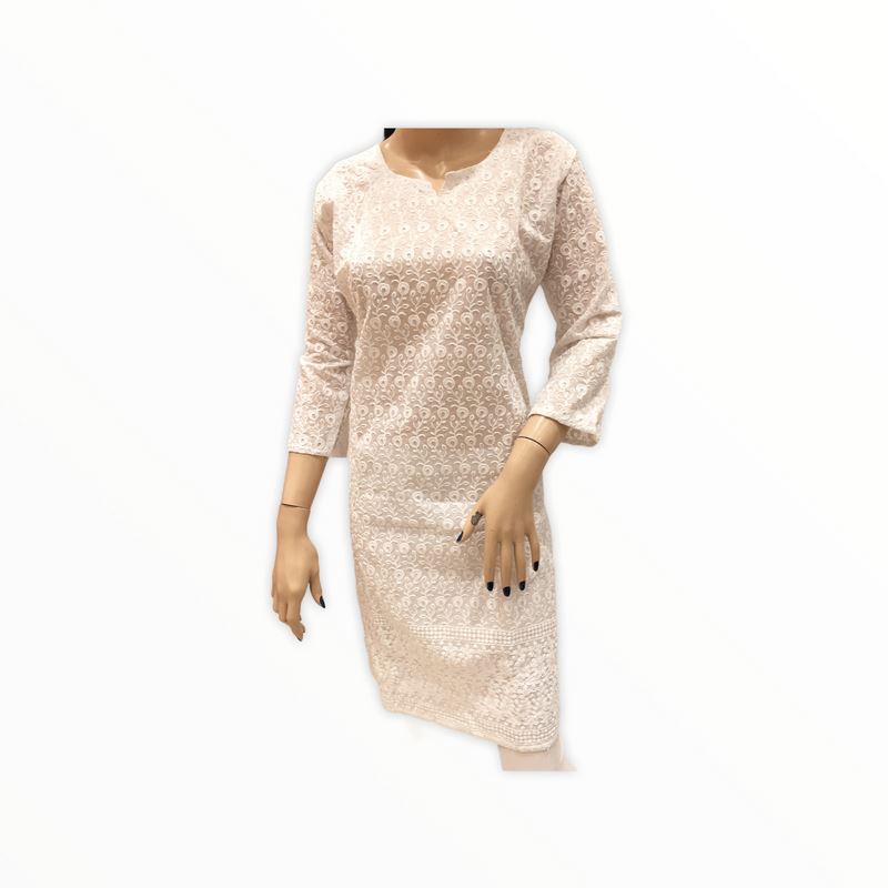 Women's Cotton Embroidered Kurta Kurti