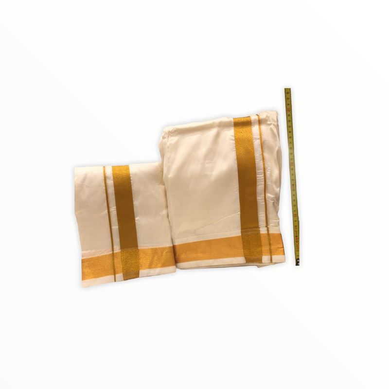 Men's Traditional Veshti / Dhoti / Vasti with Angavastram