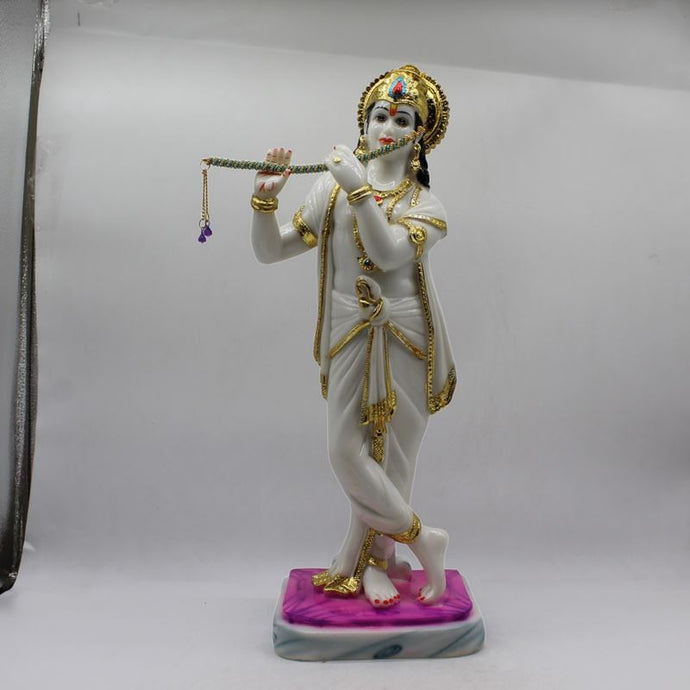 Lord Krishna , Kanha, bal gopal Statue for Home & office decor, temple, diwali Pooja White