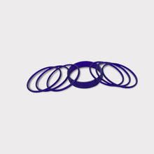 Load image into Gallery viewer, Colourful plastic Bangle Collection Modern Style Pretty Attractive Look Textured Colour Wrist Filler Indian Bollywood Thin Designer Jewellery Bracelets for Women. Set of 12.