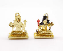 Load image into Gallery viewer, LORD SHANKAR GOLD COLOR SHANKAR CAR DASH BOARD SMALL STATUE HINDU METAL