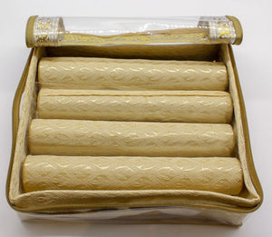 4 Roll Bangle Bracelet Cover Bag INDIAN Chudi Kangan Watch Travel Cases Storage