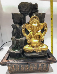 Ganesh Water Fountain Ganesha Zen Meditation Indoor Waterfall