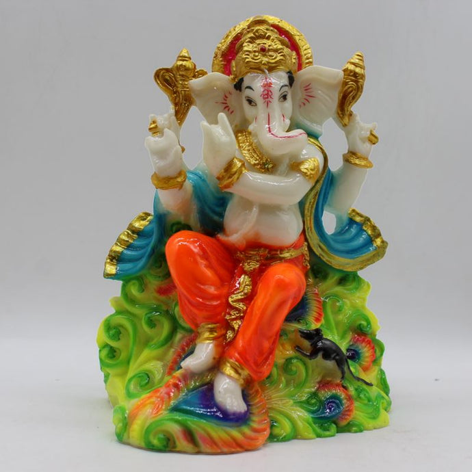 Indian Lord Ganesha Statue for Home & office decor, temple, diwali Pooja,Sitting statue of lord Ganesha