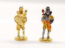 Load image into Gallery viewer, LORD SHANKAR YELLOW&amp;GREY COLOR SHANKAR CAR DASH BOARD SMALL STATUE HINDU METAL