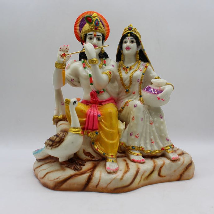 Indian Fiber Lord Radha Krishna Statue for Home & office decor, temple, diwali Pooja