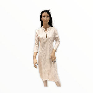 Women's Cotton Embroidered Kurta Kurti