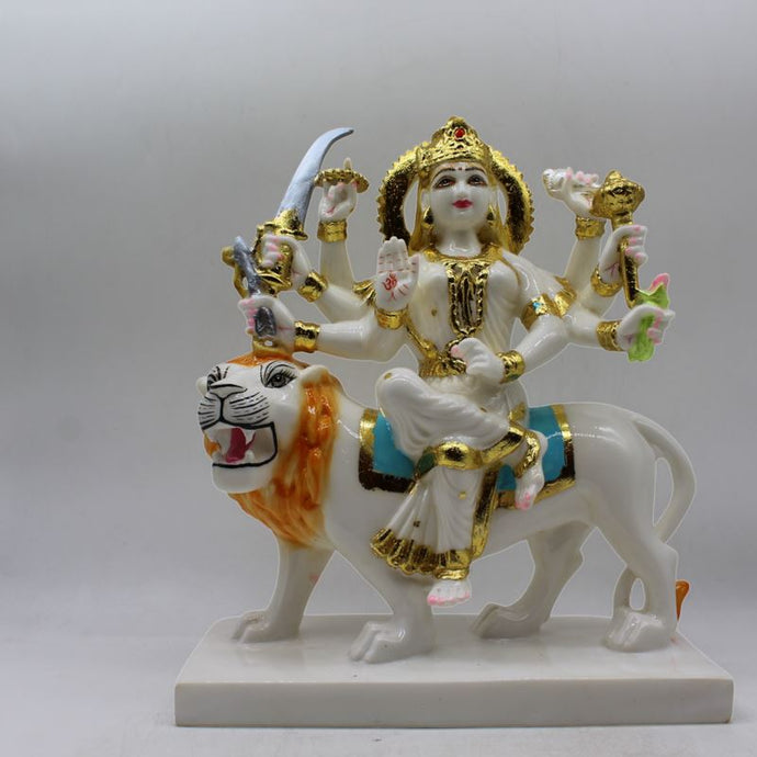 Ambe maa,Ambaji, Durga ma, Bengali Durga ma statue,idol,murti White