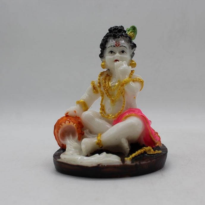 Indian Fiber Lord Krishna Statue for Home & office decor, temple, diwali Pooja