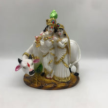 Load image into Gallery viewer, Radha Krishna Statue Kanha Gopala Kanhiya Murari Mohan Shyam MadhavaWhite