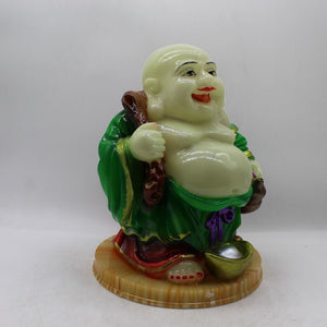 Lucky Laughing Buddha,statue,Happy sitting,showpeace,luckey man,Happy man White