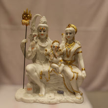 Load image into Gallery viewer, God Shiva,siva,Shankar,Mahadev,Sambhu, Bholenath, Shiv Family idolWhite