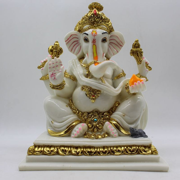 Indian Lord Ganesha Statue for Home & office decor, temple, diwali Pooja,Sitting statue of lord Ganesha