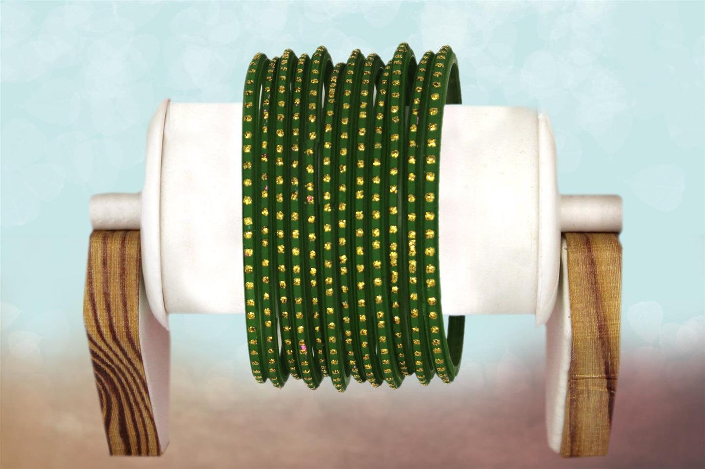Indian Glass Bangles Set Dot Pattern Bollywood Style Wedding Favour