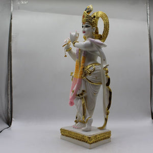 Indian Fiber Lord Krishna Statue for Home & office decor, temple, diwali Pooja