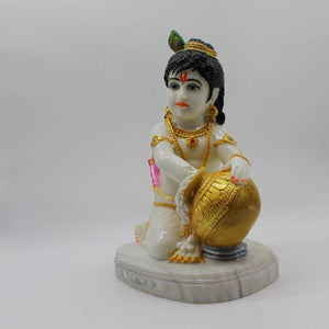 Lord Krishna , Kanha, bal gopal Statue for Home & office decor, temple, diwali Pooja White