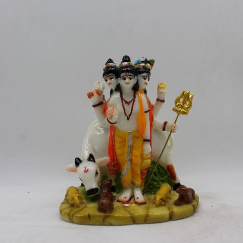 Dattatrey statue,Dattatreya / Dattatrey God Murti Idol Multi color