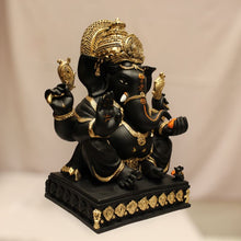 Load image into Gallery viewer, Lord Ganesha, Ganpati, Bal Ganesh, Ganesh statue idolBlack