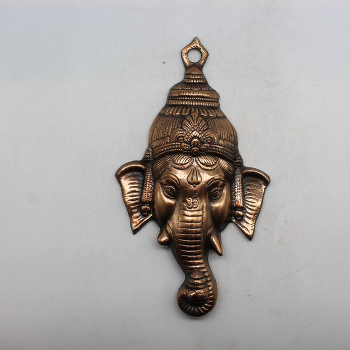 Lord Ganesha Wall Hanging -For Home Decor, Housewarming Gift, Hindu God of Luck..Metal Lord Ganesha Frame Wall Hanging Showpiece