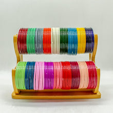 Load image into Gallery viewer, Indian Glass Bangles Bracelet For Women Indian Bangle Set Of 12