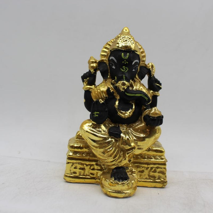 Lord Ganesh,Fancy Ganesha,Ganpati,Bal Ganesh,Ganesha,Ganesha Statue Black Gold
