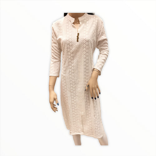 Women's Cotton Embroidered Kurta Kurti
