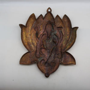 Lord Ganesha Wall Hanging -For Home Decor, Housewarming Gift, Hindu God of Luck..Metal Lord Ganesha Frame Wall Hanging Showpiece