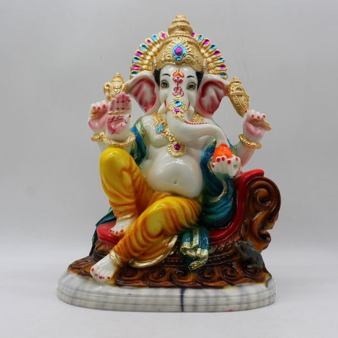 Indian Lord Ganesha Statue for Home & office decor, temple, diwali Pooja,Sitting statue of lord Ganesha