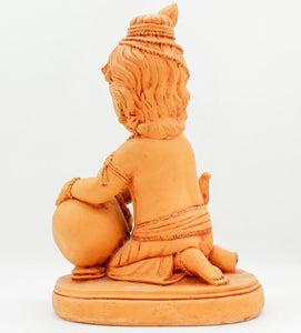 Lord Krishna Hindu God Statue Idol, Sitting statue of lord Krishna, KRISHNA GOPALA HERE ANTIQUE MINI STATUE HINDU POOJA TEMPLE