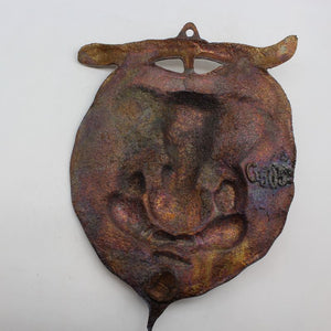 Lord Ganesha Wall Hanging -For Home Decor, Housewarming Gift, Hindu God of Luck..Metal Lord Ganesha Frame Wall Hanging Showpiece