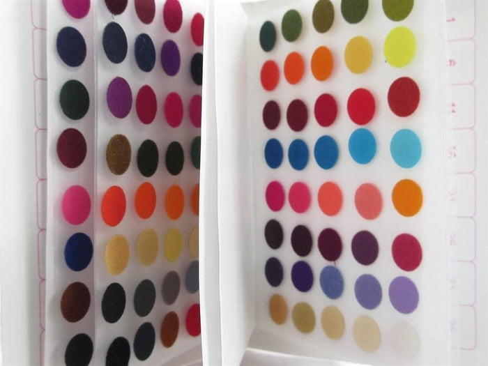 Coloured Round Bindis – Self-Adhesive, Sizes 3 to 10