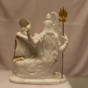 God Shiva,siva,Shankar,Mahadev,Sambhu, Bholenath, Shiv Family idolWhite