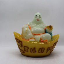 Load image into Gallery viewer, Lucky Laughing Buddha,statue,Happy sitting,showpeace,luckey man,Happy man White