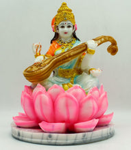 Load image into Gallery viewer, Hindu God Saraswati Modern Saraswati Statue Idol For Home Temple Home Decor