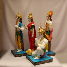 Load image into Gallery viewer, Ram Darbar, Ram Family, Ram,Sita,Laxman,Lakshman,Hanuman idol, statueMulti color