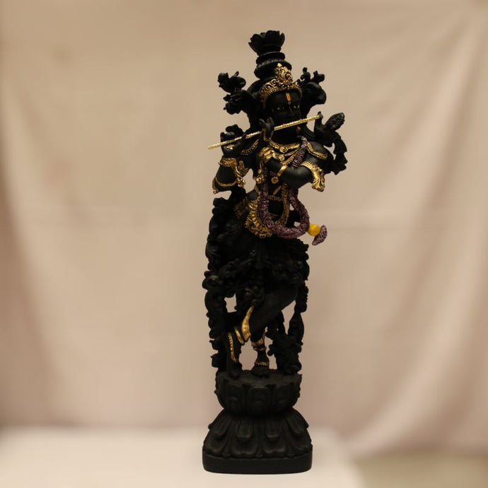 Lord Krishna,Kanha,Bal gopal Statue,Home,Temple,Office decore Black
