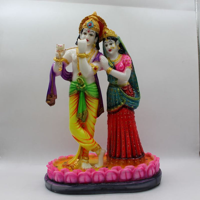 Indian Fiber Lord Radha Krishna Statue for Home & office decor, temple, diwali Pooja