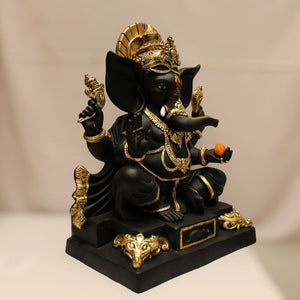 Lord Ganesha, Ganpati, Bal Ganesh, Ganesh statue idolBlack