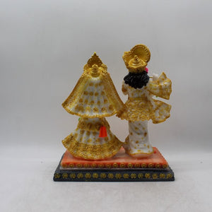 Radha Krishna,Radha Kanha Statue,for Home,office,temple,diwali Pooja White,Gold