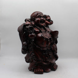 Lucky Laughing Buddha,statue,Happy sitting,showpeace,luckey man,Happy man Maroon