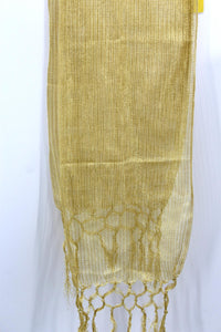 Men's Silk Crush Dupatta - Stole Chunni For Sherwani - Non Stretch size 26 x 250 cm - Stretched size 44 x 250 cm