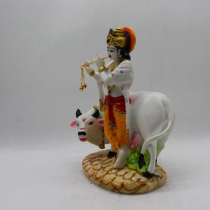 Indian Fiber Lord Krishna Statue for Home & office decor, temple, diwali Pooja