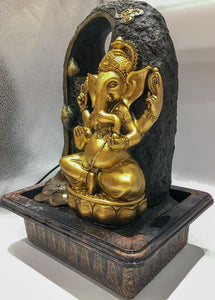 Ganesh Water Fountain Ganesha Zen Meditation Indoor Waterfall