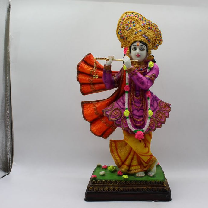 Indian Fiber Lord Krishna Statue for Home & office decor, temple, diwali Pooja