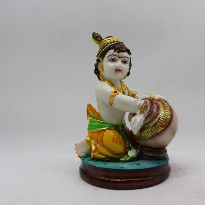 Lord Krishna , Kanha, bal gopal Statue for Home & office decor, temple, diwali Pooja White