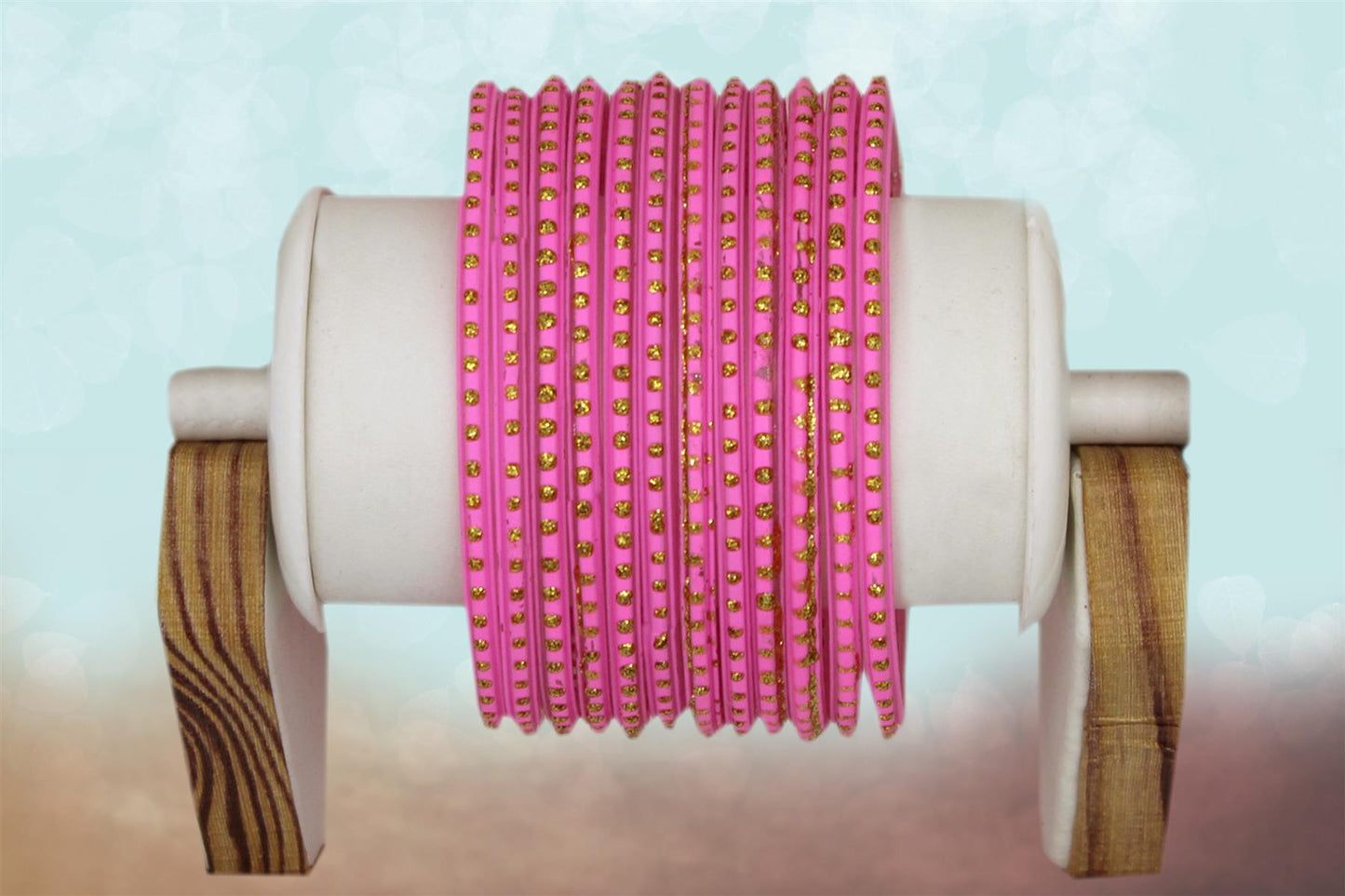 Indian Glass Bangles Set Dot Pattern Bollywood Style Wedding Favour