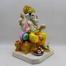 Load image into Gallery viewer, Ganesh Ganesha Ganpati Ganapati Hindu God Hindu God Ganesh fiber idolMulti Color