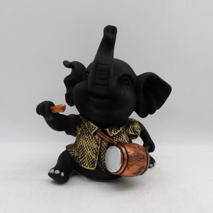 Ganesh Ganesha Ganpati Ganapati Hindu God Hindu God Ganesh fiber idolBlack