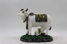 Load image into Gallery viewer, Kamdhenu Cow Gau Mata,Nandi cow Statue Kamdhenu Hindu God For Home Decor White