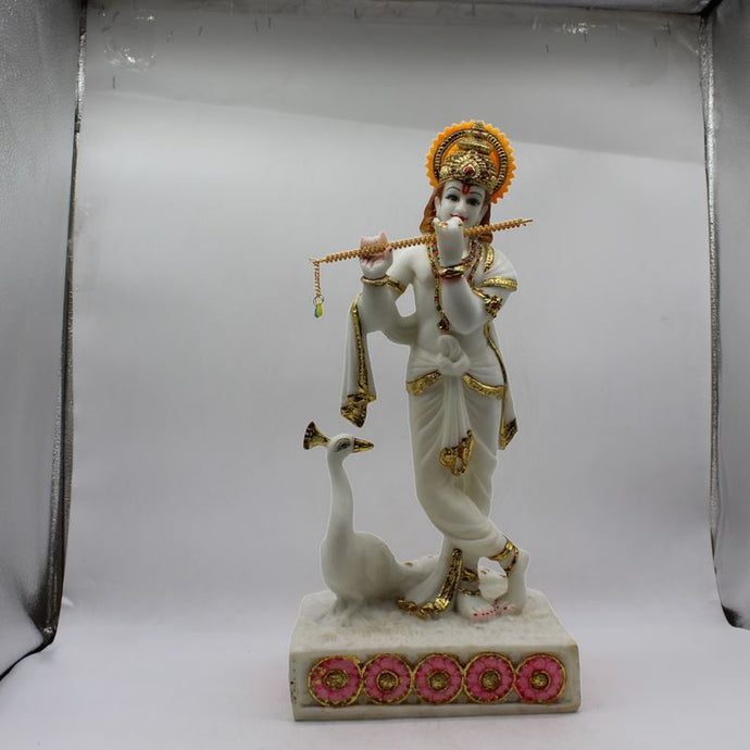 Lord Krishna , Kanha, bal gopal Statue for Home & office decor, temple, diwali Pooja White